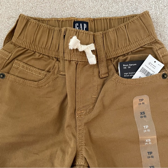GAP Kids- Khaki “Denim” Pull on Pants- XS (4-5) - Picture 4 of 5